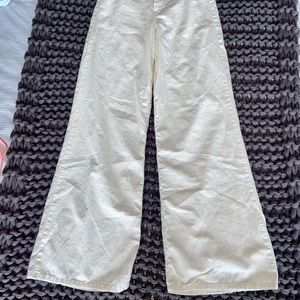 ZARA WIDE LEG LINEN PANT | Size US 2
